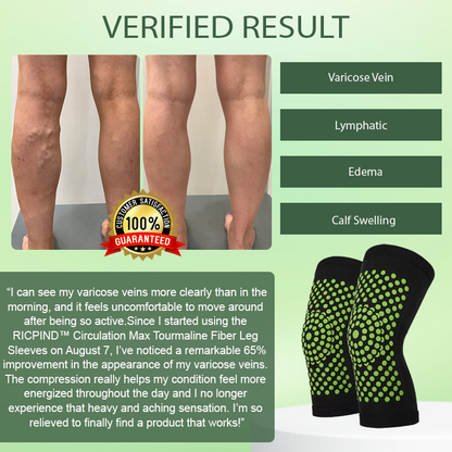 Seurico™ Circulation Max Tourmaline Fiber Leg Sleeves