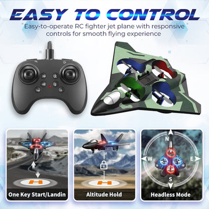 Remote Control Stunt Fighter Jet for Kids