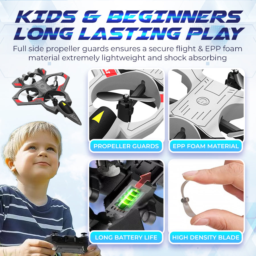 Remote Control Stunt Fighter Jet for Kids