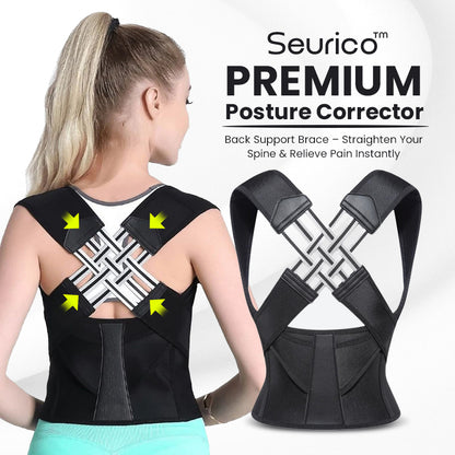 Seurico™ Premium Posture Corrector – Straighten Your Spine & Relieve Pain Instantly