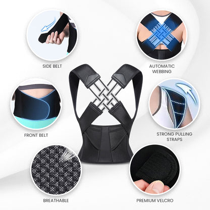 Seurico™ Premium Posture Corrector – Straighten Your Spine & Relieve Pain Instantly