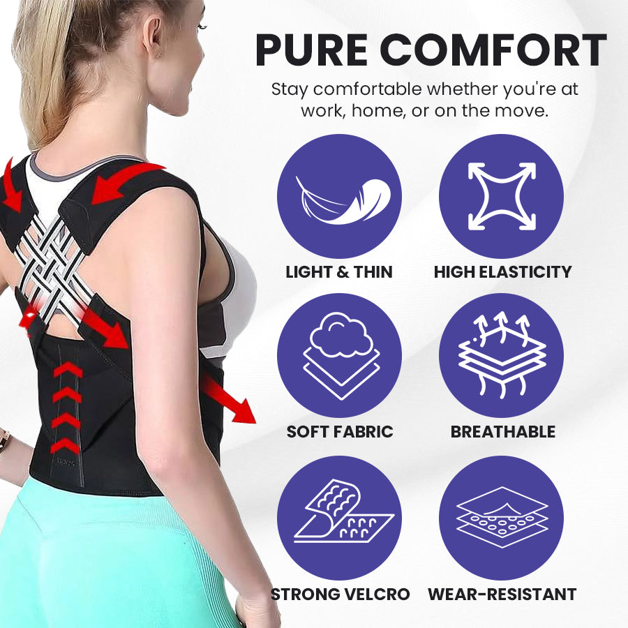 Seurico™ Premium Posture Corrector – Straighten Your Spine & Relieve Pain Instantly
