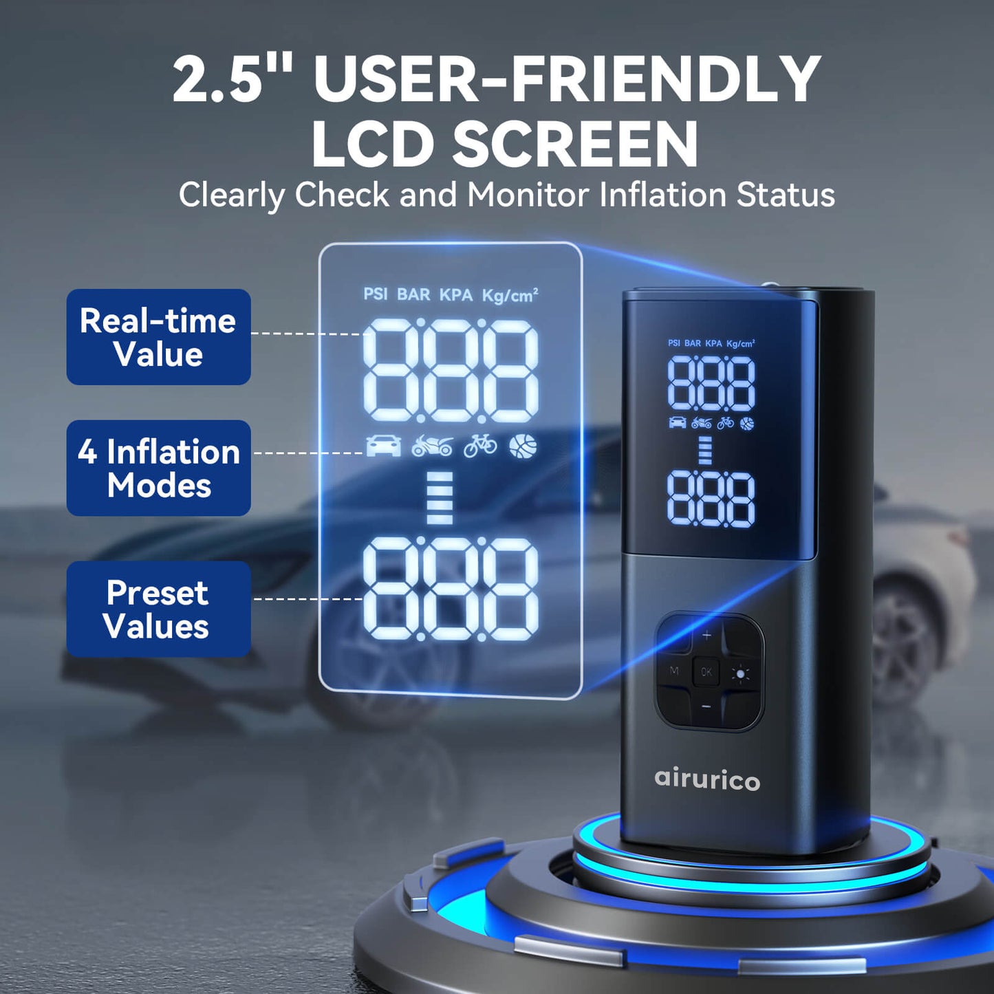 Portable High Power Auto Air Pump Airurico