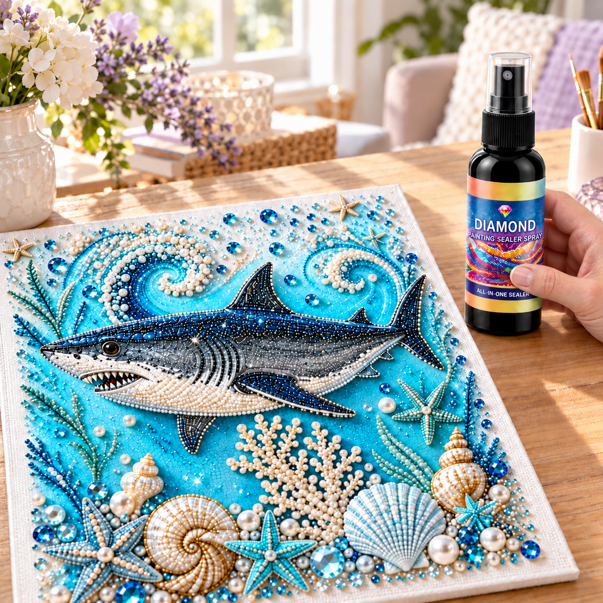 Diamond painting spray