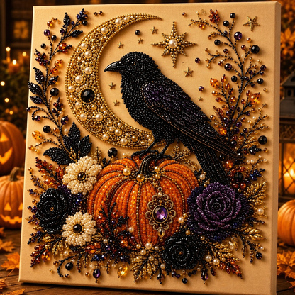 👻✨ Halloween Pearl Art DIY Kit – Turn Tiny Pearls into Spooky-Cute Magic