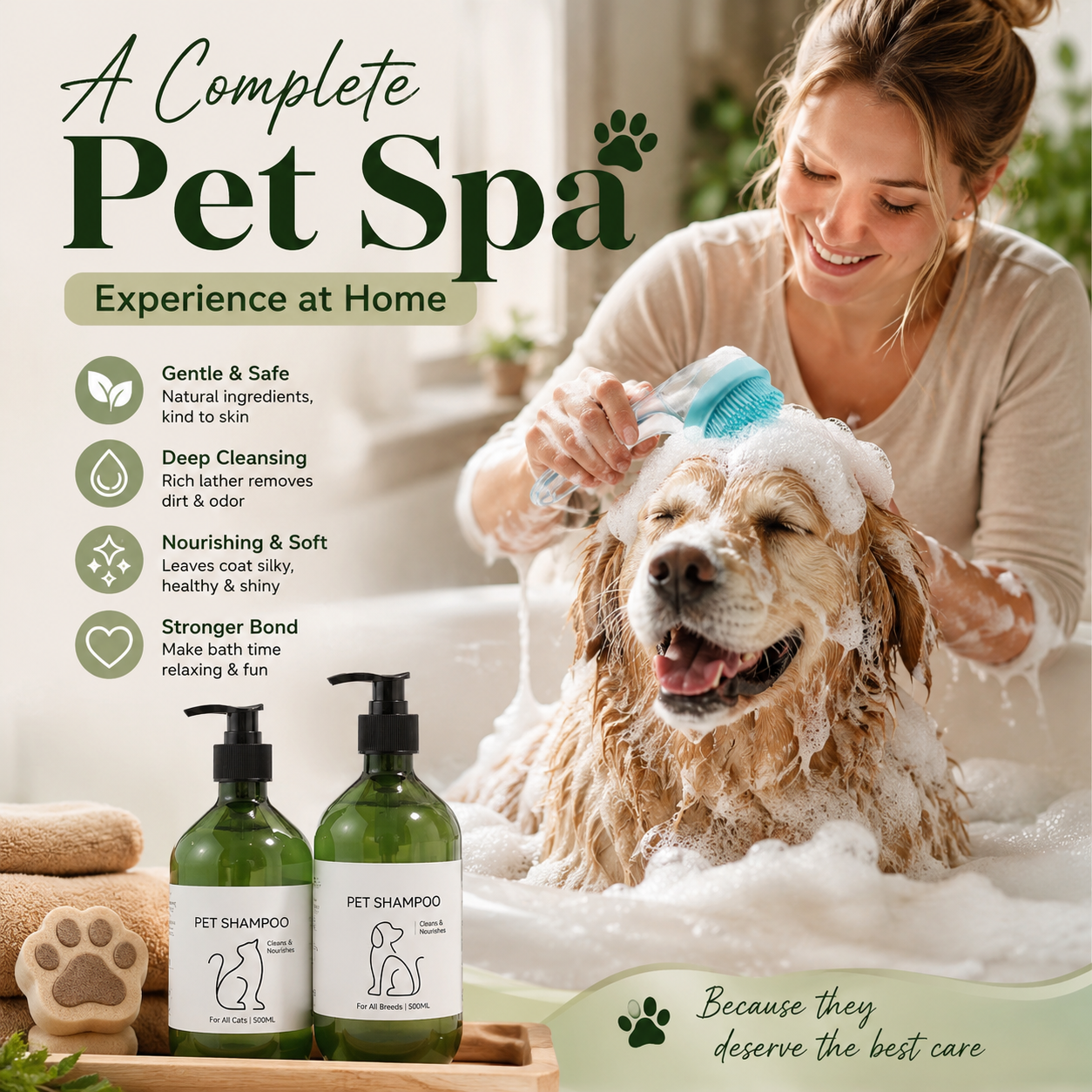 🧼A Complete Pet Spa Experience at Home