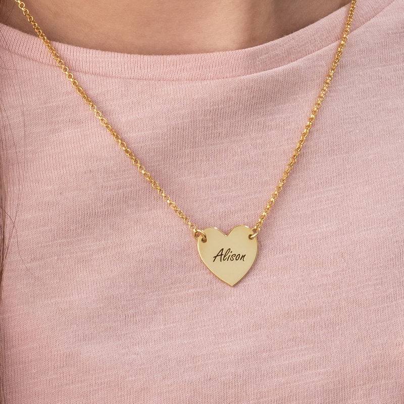 Eyelyn Engraved Heart Necklace