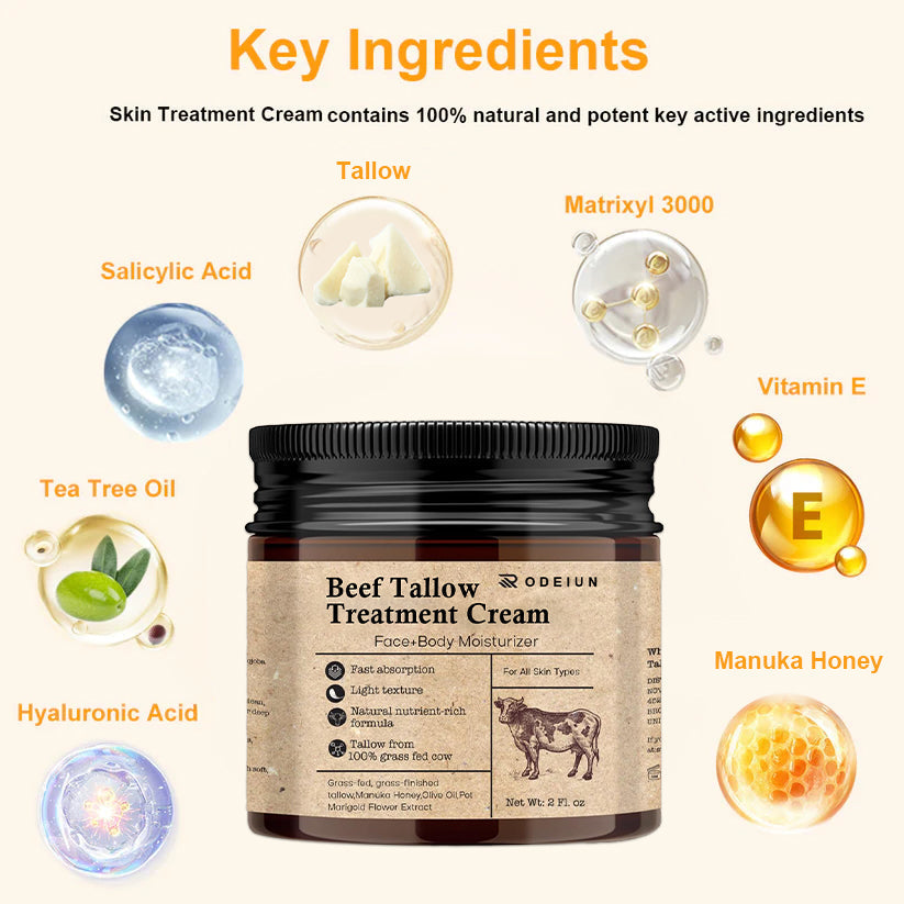 🐂[Official Store] ODEIUN Beef Tallow Repair Treatment Cream