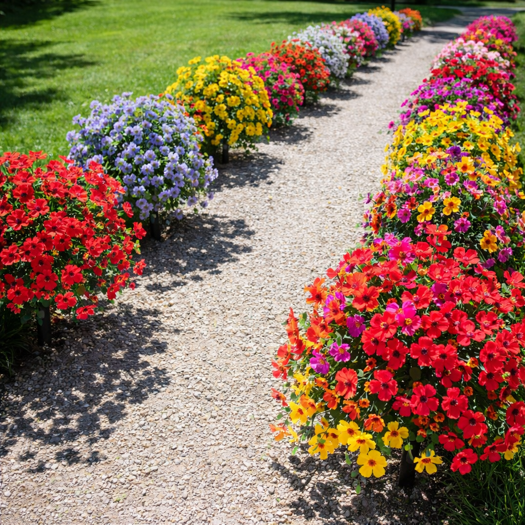 The "Ever-Bloom" Garden Stakes- Zero Maintenance Outdoor Floral Decor