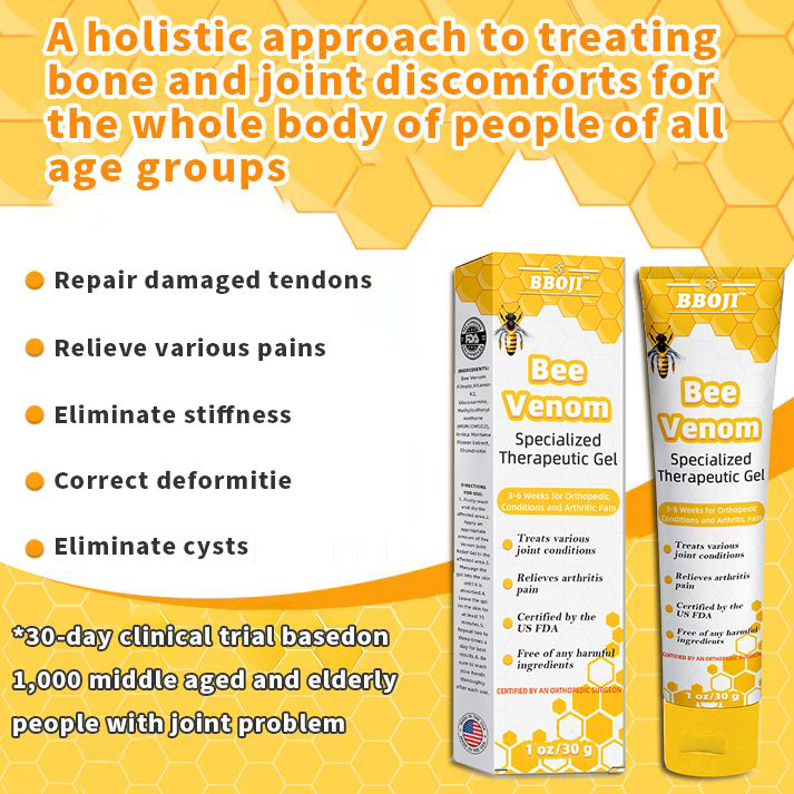 Bee Venom Joint Therapy Pain Relief Gel (New Zealand Bee Extract - Specializes in Orthopedic Diseases and Arthritis Pain)