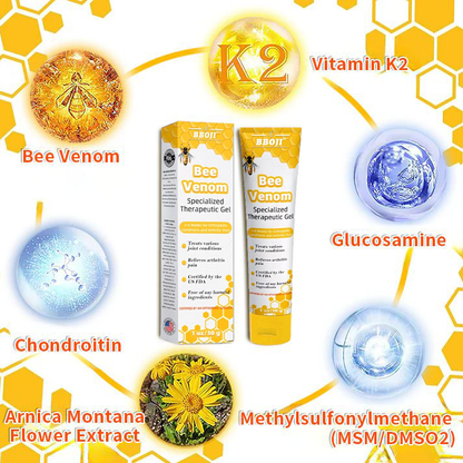 Bee Venom Joint Therapy Pain Relief Gel (New Zealand Bee Extract - Specializes in Orthopedic Diseases and Arthritis Pain)