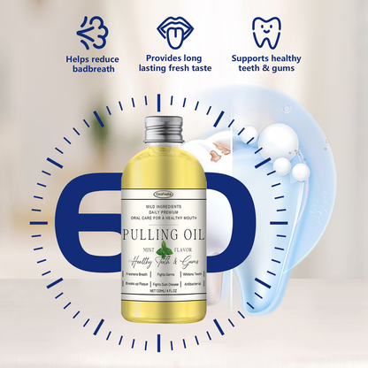 POWERFUL ORGANIC COCONUT + PEPPERMINT PULLING OIL